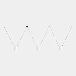 Luminaire à suspension ATTIC 3 3 flammes, conique E27 IP20
