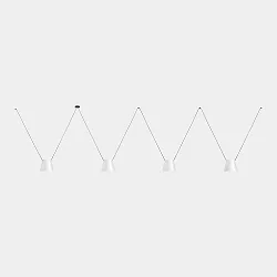 Luminaire à suspension ATTIC 4 4 flammes, conique E27 IP20