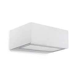 Applique et plafonnier NEMESIS R7S - 7x17CM haut bas, petit R7S IP44, blanche gradable