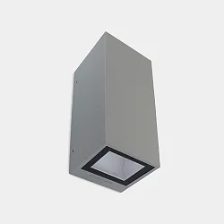 Luminaire mural d’extérieur AFRODITA GU10 DOUBLE haut bas, à 2 flammes GU10 IP65, gris gradable