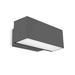 Luminaire mural d’extérieur AFRODITA LED SINGLE EMISSION - 30CM Bas, contrôlable par Bluetooth IP66, anthrazit gradable