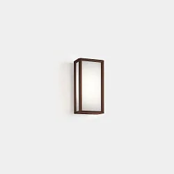 wall and ceiling luminaire SKAT MINI 200MM flat, impact resistant, on/off IP65, brown 