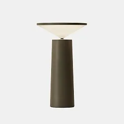 Lampe de table COCKTAIL LED avec variateur tactile, conique IP20, gris gradable