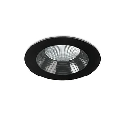 Plafonnier encastré DAKO FIXED 175MM rigide, bloc d'alimentation inclus, commutable IP66, noir 