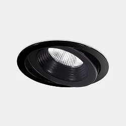 Plafonnier encastré DAKO ADJUSTABLE 200MM pivotant, bloc d'alimentation inclus, commutable IP66, noir 