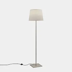 Lampadaire METRICA SQUARE E27, ecran excl, nickel