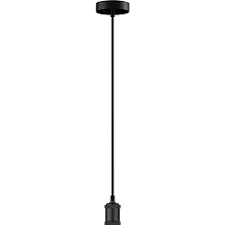 Luminaire à suspension LOFT version pour montage en surface, 3 pôles E27 IP20, noir gradable