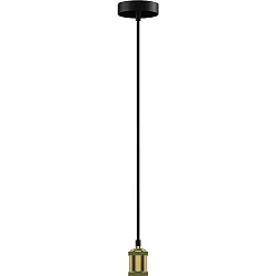 Luminaire à suspension LOFT version pour montage en surface, 3 pôles E27 IP20, or gradable