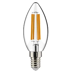 Ampoule à filament forme bougie C35 E14 4,5W 470lm 2700K 320° CRI 80 