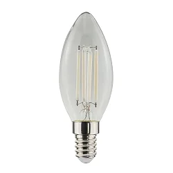 Ampoule à filament forme bougie WHITE C35 E14 4,5W 470lm 4000K 320° CRI 80-89 