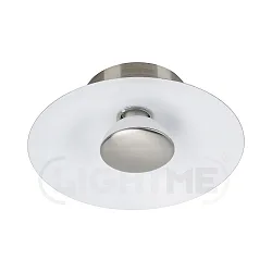 Luminaire de plafond NIKKI à 1 flamme, dimmable GU10, Gris argent gradable