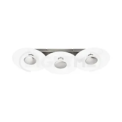 Luminaire de plafond NIKKI 3 flammes, dimmable GU10, Gris argent gradable
