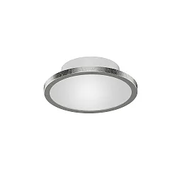 Luminaire de plafond AQUA DISK-1 / 147MM à 1 flamme, CCT Switch, commutable GX53 IP44, feuille d'argent 