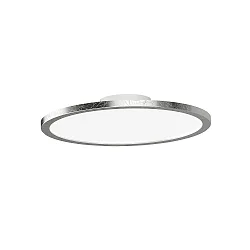 Luminaire de plafond AQUA DISK-1 / 302MM à 1 flamme, CCT Switch, commutable GX53 IP44, feuille d'argent 