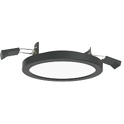 ceiling recessed luminaire AQUA PLANO Ø 14.7CM rigid, CCT Switch, switchable GX53 IP44, black matt 