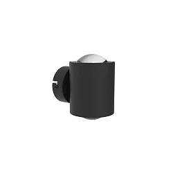 wall luminaire POWERLENS DUO up / down, direct GX53 IP20, satined, black matt