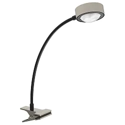 Lampe à pince POWERLENS FLEX pliable GX53 IP20, mat, satiné, titane
