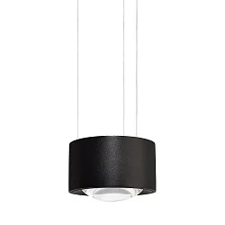 Luminaire à suspension EASY LENS Dim-To-Warm, avec optique de lentille IP20, noir gradable