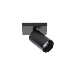 Luminaire de plafond SPOTON 1 à 1 flamme GU10 IP20, noir 
