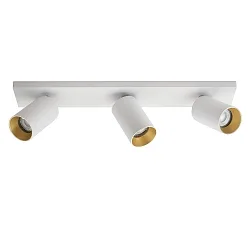 Luminaire de plafond SPOTON 3 3 flammes GU10 IP20, blanche