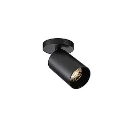 Luminaire de plafond SPOTON CIRCLE 1 à 1 flamme GU10 IP20, noir 