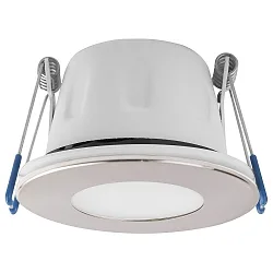 Eclairage d'extérieur encastré TEGO SLIM DOWNLIGHT 68MM rigide, lot de 10 IP65, nickel gradable
