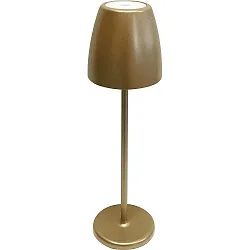 Lampe de table à accu TAVOLA PREMIUM avec connexion USB, avec variateur tactile, fixation magnétique IP54, or gradable