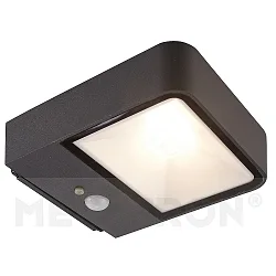 Lampe murale solaire WANDIA angulaire, plat, avec capteur IP54, anthrazit 