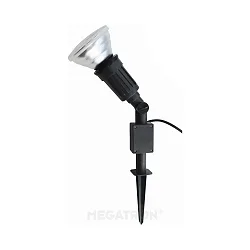 Lampe à broche CAPPI à 1 flamme E27 IP65, noir  gradable