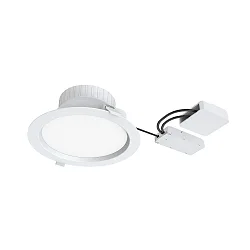 Plafonnier encastré FILA DALI DF 100° Ø 225MM rond, rigide, contrôlable par DALI, commutable, avec diffuseur IP54