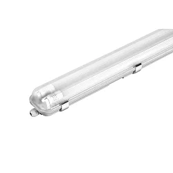 Luminaire pour locaux humides LUTO LED T8 2 voies T8 IP65, gris 