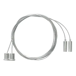 Accessoire Suspension câble TIBIA 2 voies, argent 200cm