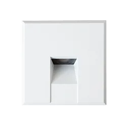 Luminaire d'encastrement mural  STAIR 68 SCCT angulaire IP40, blanc mat gradable