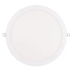 Downlight encastrable LED PANEL FLAT 300 R SCCT DIM C rond, CCT Switch IP44, blanche gradable