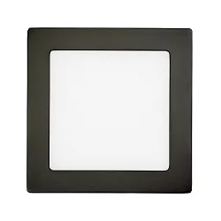 Downlight de surface LED PANEL FLAT 170 Q SCCT MP angulaire, CCT Switch, commutable, multipower IP44, noir 