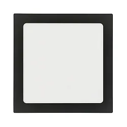 Downlight de surface LED PANEL FLAT 220 Q SCCT MP angulaire, CCT Switch, commutable, multipower IP44, noir 