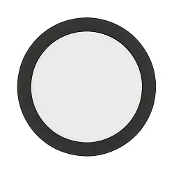 Downlight de surface LED PANEL FLAT 220 R SCCT MP rond, CCT Switch, commutable, multipower IP44, noir 