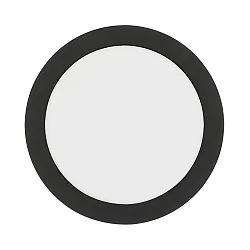 Downlight de surface LED PANEL FLAT 300 R SCCT MP rond, CCT Switch, commutable, multipower IP44, noir 