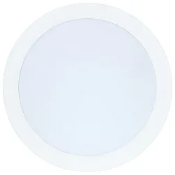 Downlight encastrable LED PANEL FLAT 130 R 350MA IP44 rond, bloc d'alimentation exclusif IP44, blanche gradable