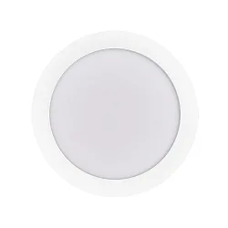 Downlight encastrable LED PANEL FLAT 190 R 840 350MA OPAL standard, rond, bloc d'alimentation exclusif IP20, blanche gradable