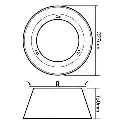Lampe à réflecteur LED HIGH BAY 184/240, noir , argent