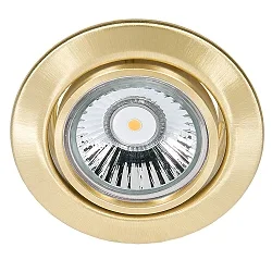 Recessed spot DOWNLIGHT C 3830, Ø 8.8cm, swiveling, brushed brass
