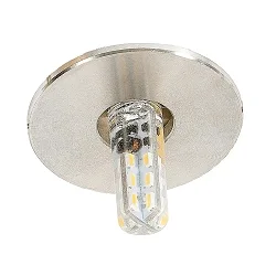 Plafonnier encastré C 392 G4 IP20, acier inoxydable gradable
