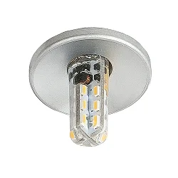 Plafonnier encastré C 411 G4 IP20, chromé mat gradable