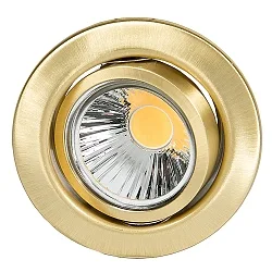Downlight D 3830 pivotant IP20, laiton brossé gradable