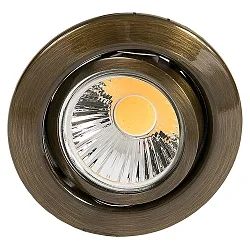 Downlight D 3830 pivotant IP20, laiton brossé gradable