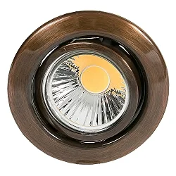 Downlight D 3830 pivotant IP20, cuivre gradable