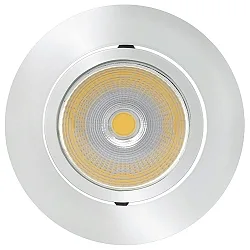 Recessed LED spot 5068 ECO FLAT, round, 350mA, 8W 3000K 700lm 38°, CRi>90, dimmable, chrome