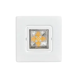 Downlight A 5068 T FLAT RQ LED pivotant, carré, couvert de poudre, blanc mat gradable