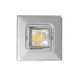 Downlight A 5068 T FLAT RQ LED pivotant, carré, chrome, couvert de poudre gradable